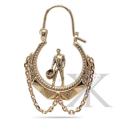 Nautische en Visserijsieraden Oorbellen c18.mossm3dp12.3